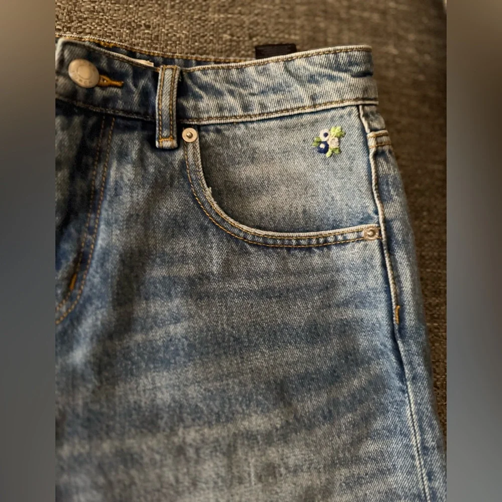 EUC Tory Burch DECONSTRUCTED DENIM SKIRT size 6 - Picture 9 of 15